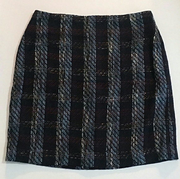 LOFT Outlet Skirt Tweed Straight Straight Knee - Picture 2 of 5